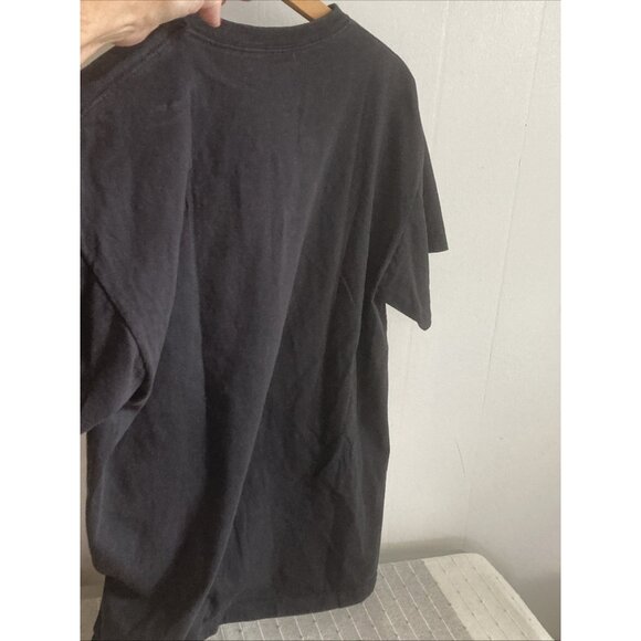 Vintage Popeye Cycle Club Tee Rock will never die T-Shirt Black 2010 Sz L - Picture 6 of 10